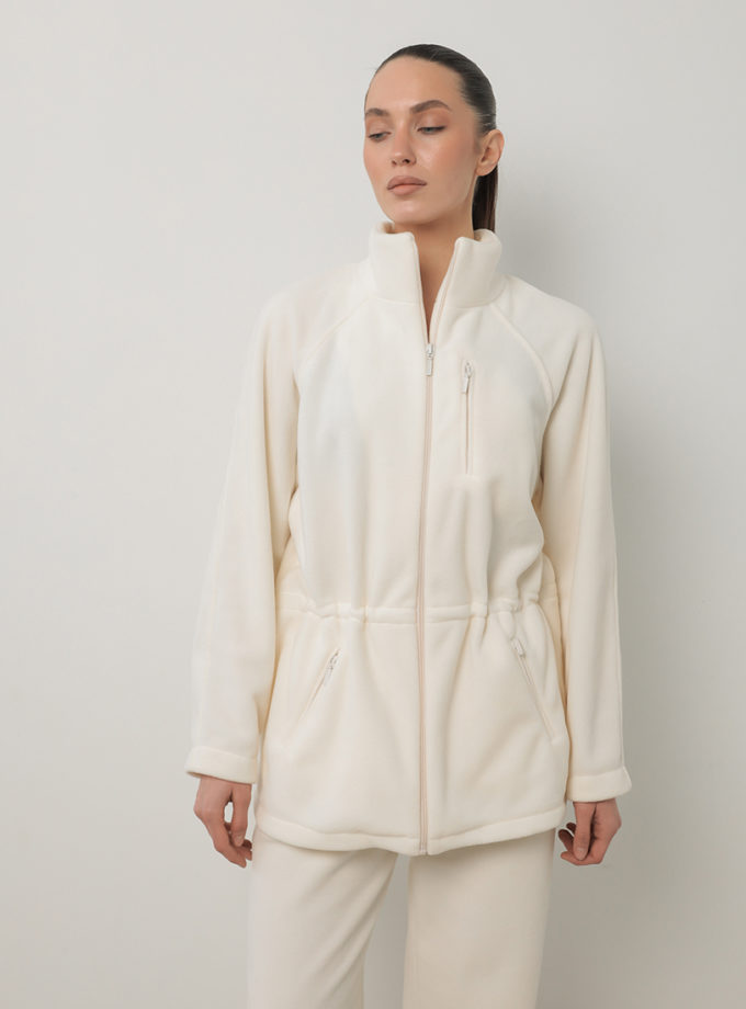 Кофта флісова на блискавці молочна MMSW (MMSW_КФНБ-W26-ML)