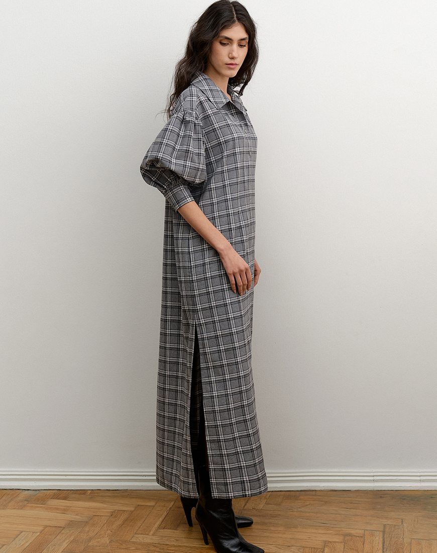 5_2 Сукня-сорочка Between сіра AMBITNA (Ambtn_29-1-1) - фото 2