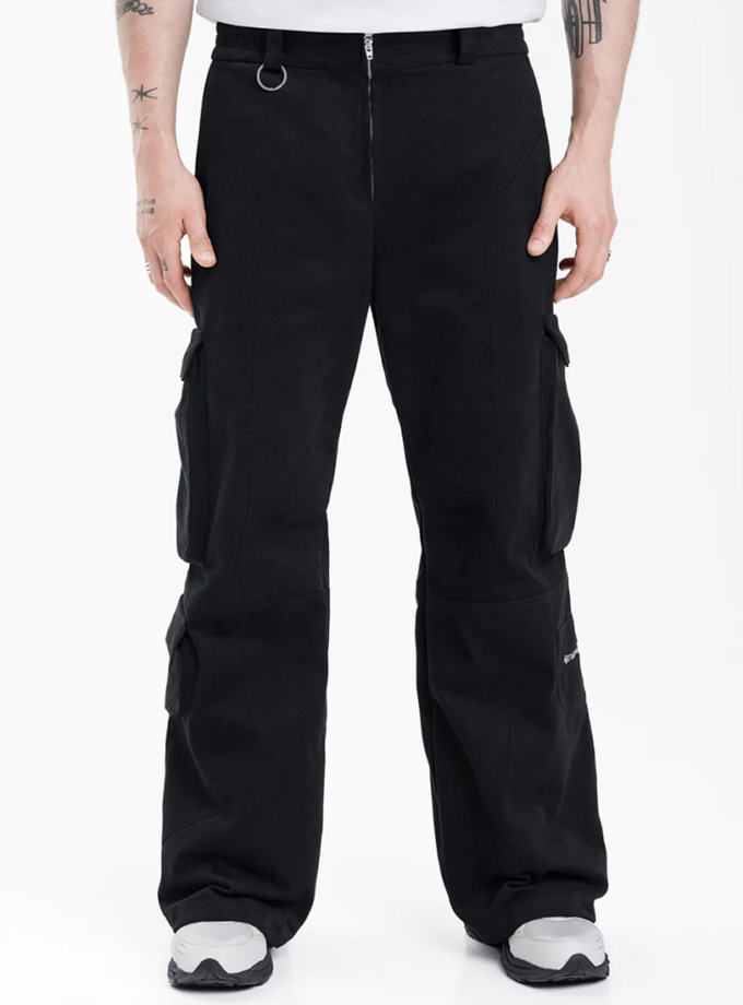 Брюки Flat cargo cotton black ACT.1 (ACT_AW26181)