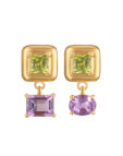 Сережки Splash Green-Violet RIMMART JEWELRY (RAJ_ERApl-072) - фото 3