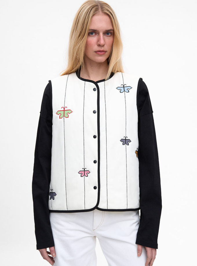 Молочний жилет Сяйвиця ETNODIM (ETN_siayvytsia_wh)