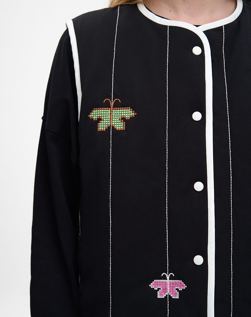 etnodim-syaivytsia-temna-5 Чорний жилет Сяйвиця ETNODIM (ETN_siayvytsia_bl) - фото 4