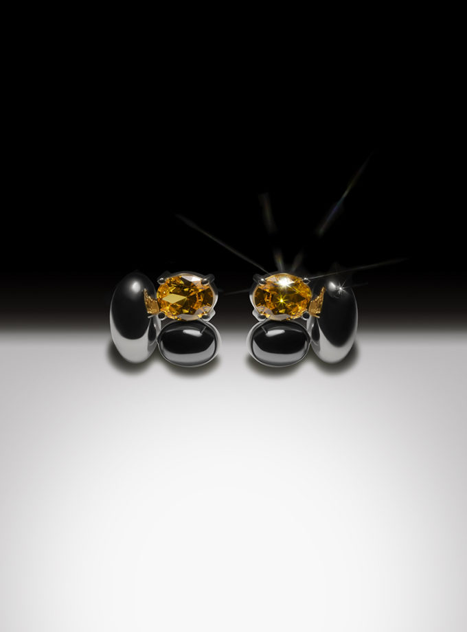 Сережки Glow & Shadow earrings RIMMART JEWELRY (RAJ_ERA-079)