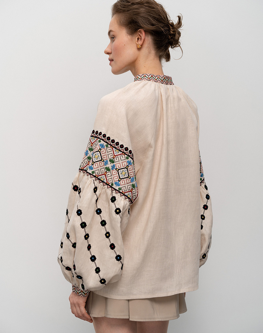 nJkUpWfGOQjKPnQi7J7eHCx6aP9wfPFjW0KuWYsm Жіноча сорочка регіону Опілля Berezhany ETNODIM (ETN_Berezhany) - фото 3