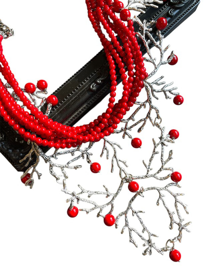 Photoroom_20260124_210300 Чокер червоний з гілочками SMART JEWELRY (SJ_032) - фото 2