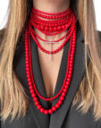 Прикраса червона з хрестом SMART JEWELRY (SJ_030) - фото 3
