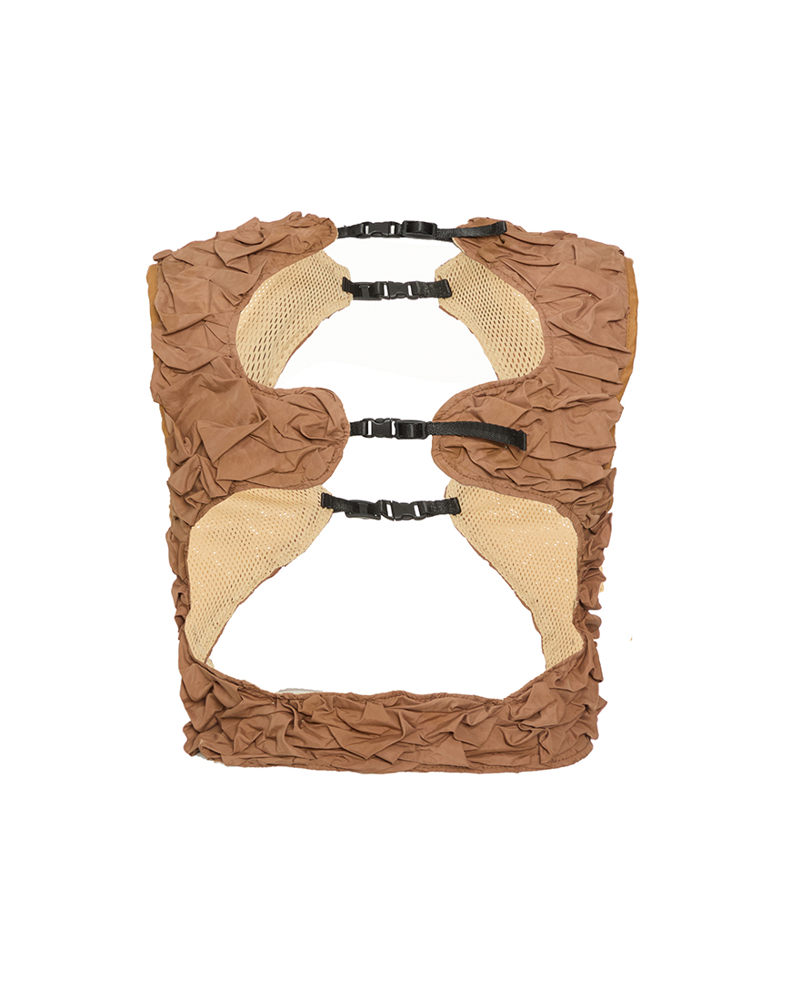 PLNGNS-NYLN-CAPE-BRWN0023-2 Унісекс нейлоновий жилет PLNGNS (PLNGNS_NYLN-CAPE-BRWN0023) - фото 2