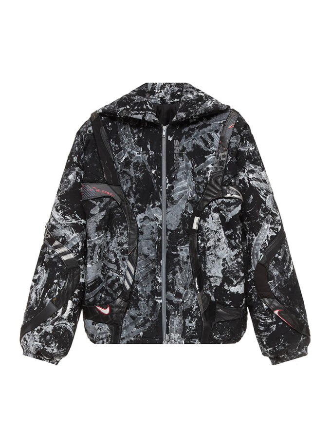 Куртка-пуховик з принтом PLNGNS (PLNGNS_PFFR-PRNT-JCKT-BLCK-0060)