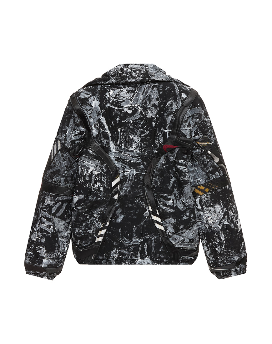 PLNGNS-PFFR-PRNT-JCKT-BLCK-0060 -2 Куртка-пуховик з принтом PLNGNS (PLNGNS_PFFR-PRNT-JCKT-BLCK-0060) - фото 2