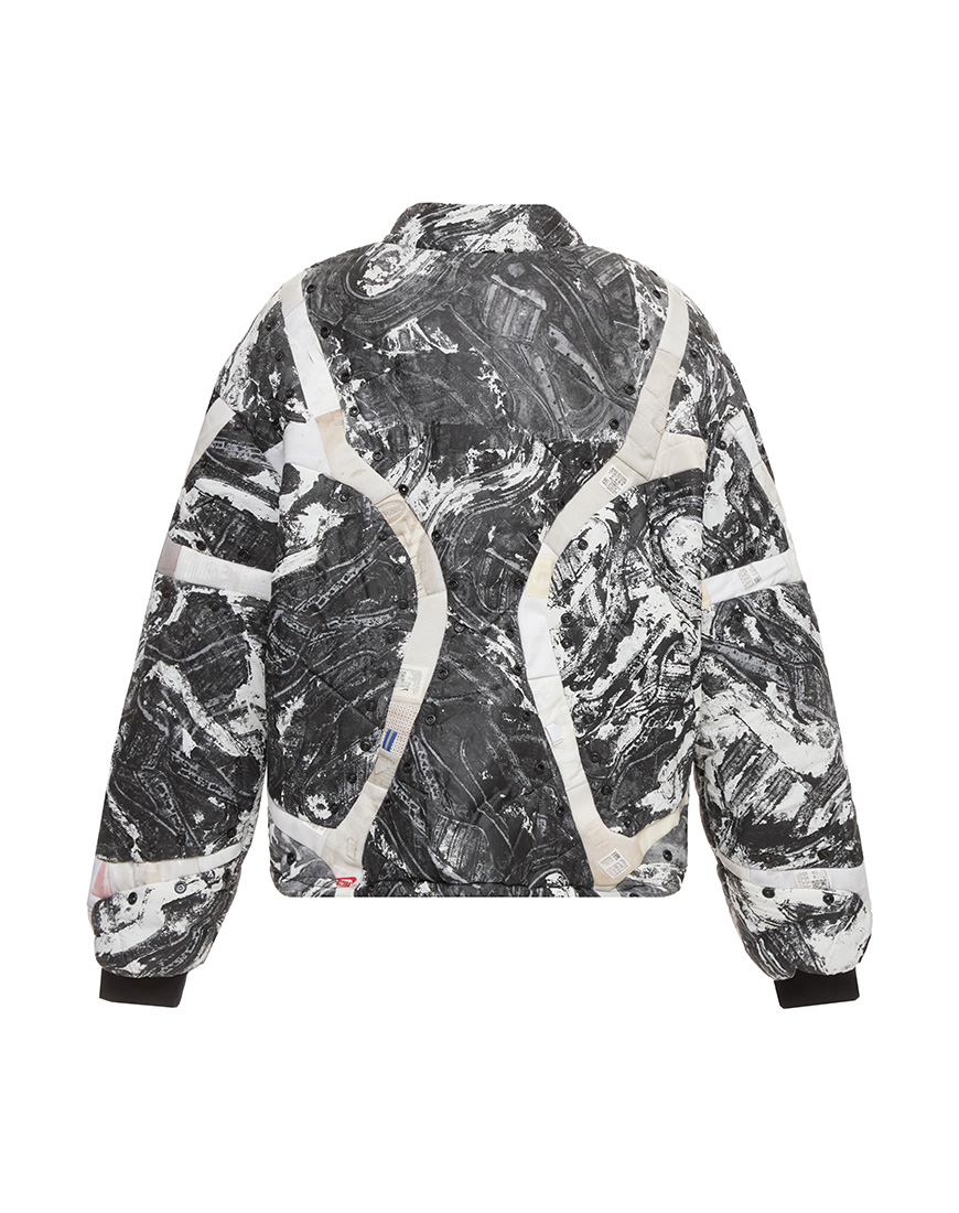 PLNGNS-PFFR-PRNT-JCKT-GRY-0061 -2 Куртка-пуховик з принтом PLNGNS (PLNGNS_PFFR-PRNT-JCKT-GRY-0061) - фото 2