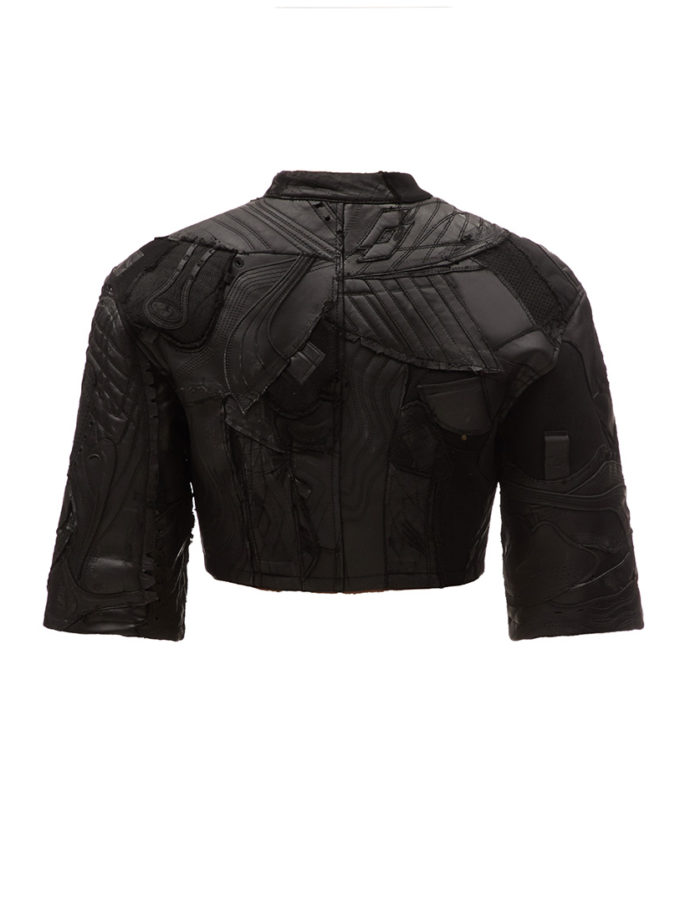 Жіноча коротка шкіряна куртка PLNGNS (PLNGNS_WMN-CRP-LTHR-JCKT-BLC0026)