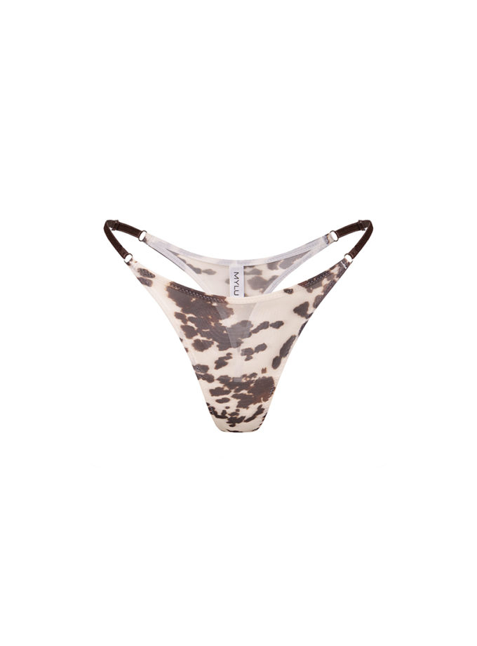 Трусики стрінги на регулюванні з принтованої сіточки MYLU (RL_02.01.13.MW)