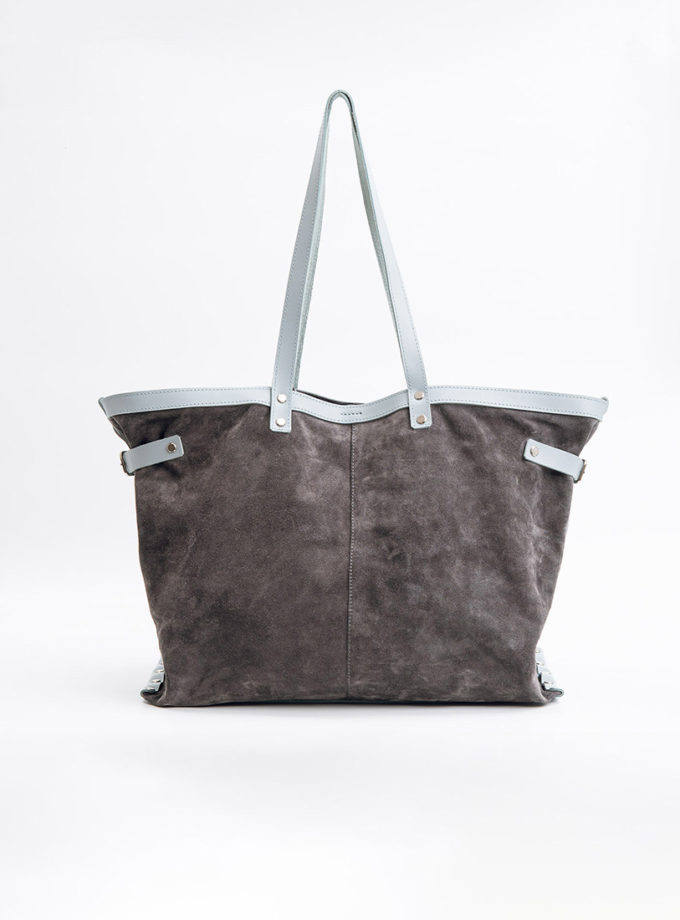 Шоппер зі шкіри і замші VIS (VIS_Shopper_001)