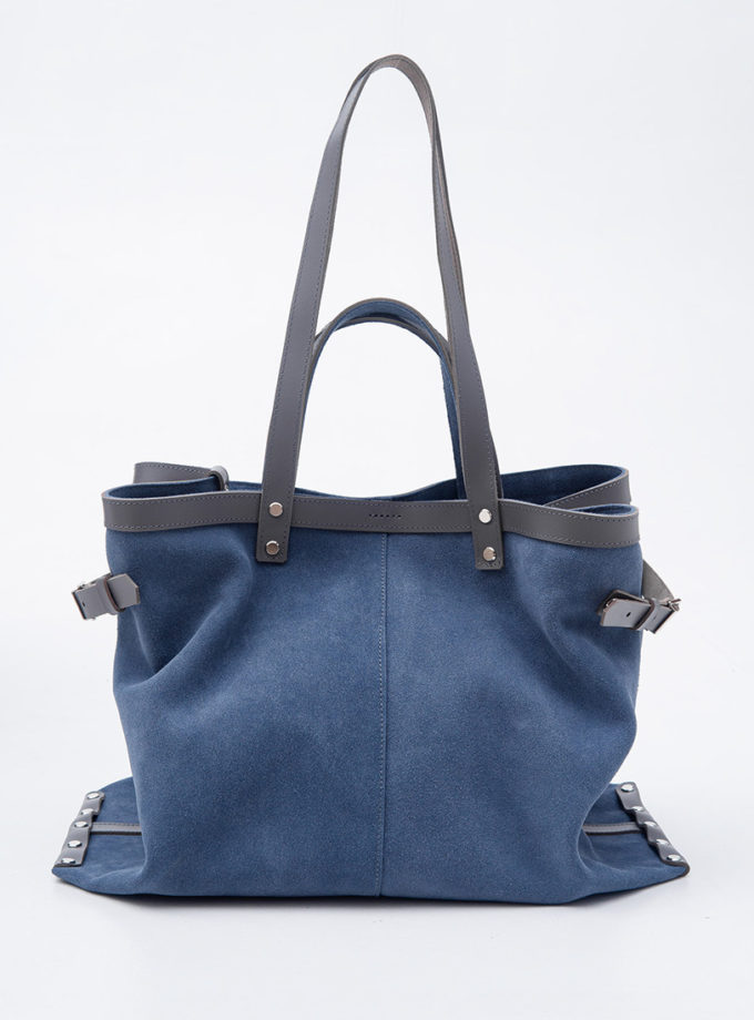 Шоппер зі шкіри і замші VIS (VIS_Shopper_005)