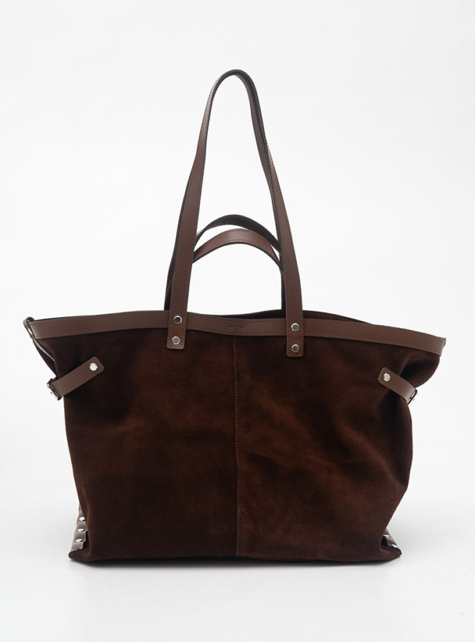 Шоппер зі шкіри і замші VIS (VIS_Shopper_004)