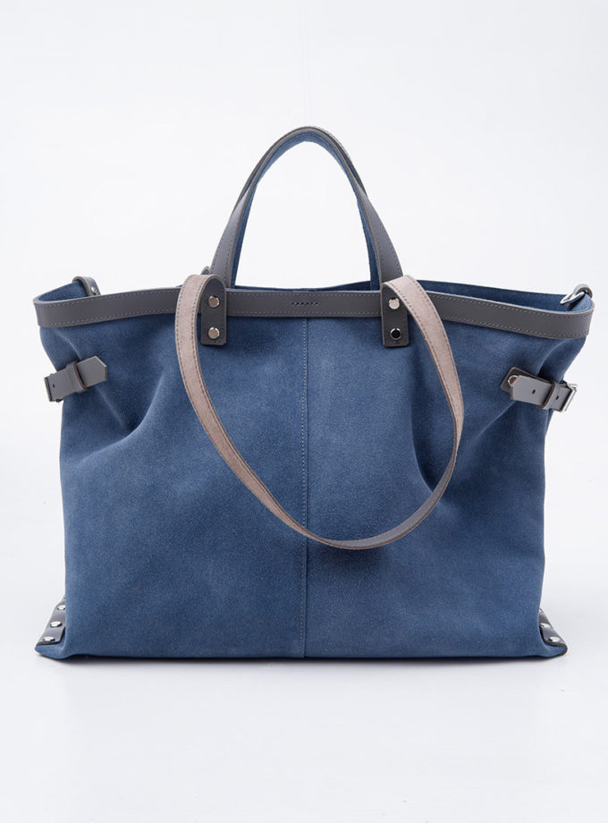 Шоппер зі шкіри і замші VIS (VIS_Shopper_005)