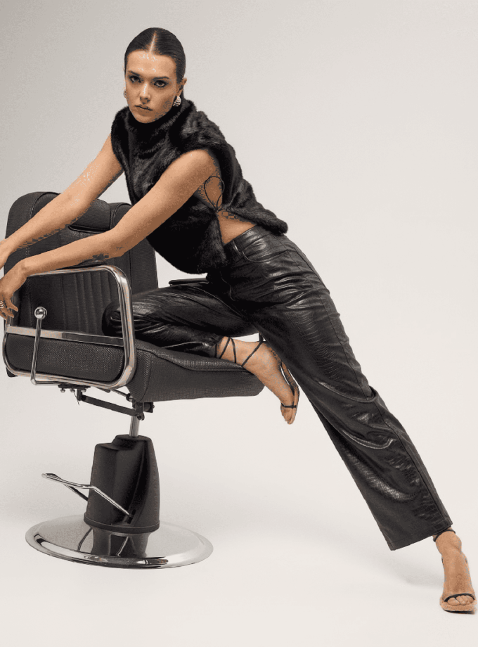 Класичні шкіряні штани WILD HEARTS (WH_clsclthrpnts-blc109)