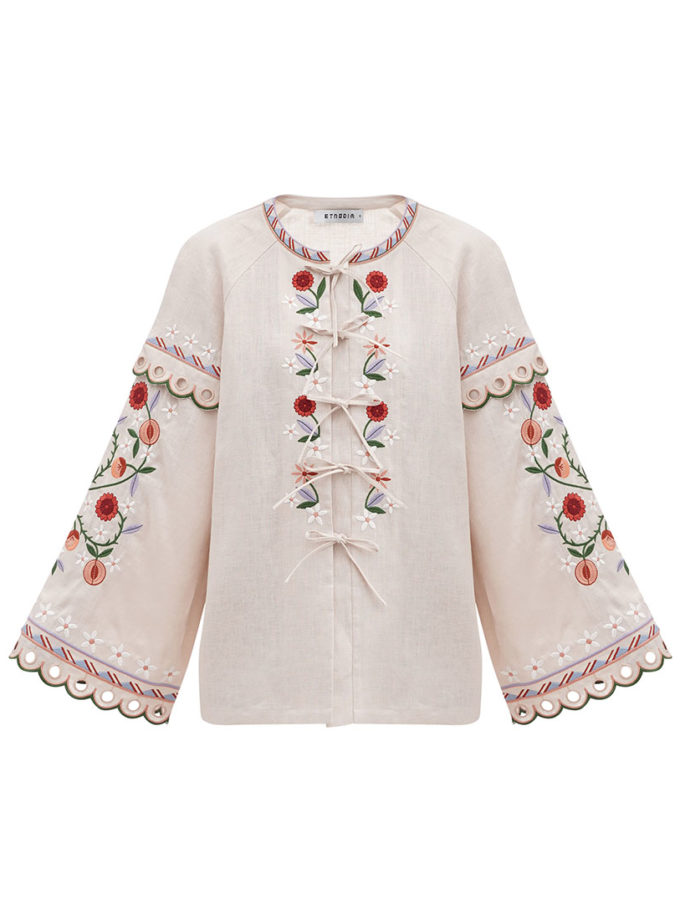 Жіноча вишита блуза присвячена Сходу Abrykosy W ETNODIM (ETN_abrykosy)