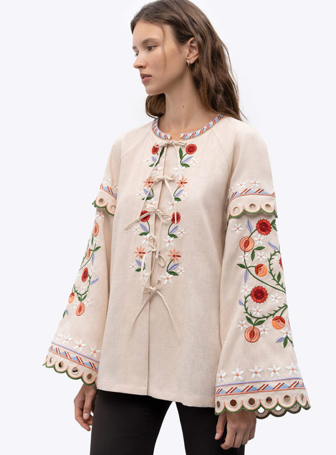 Жіноча вишита блуза присвячена Сходу Abrykosy W ETNODIM (ETN_abrykosy)