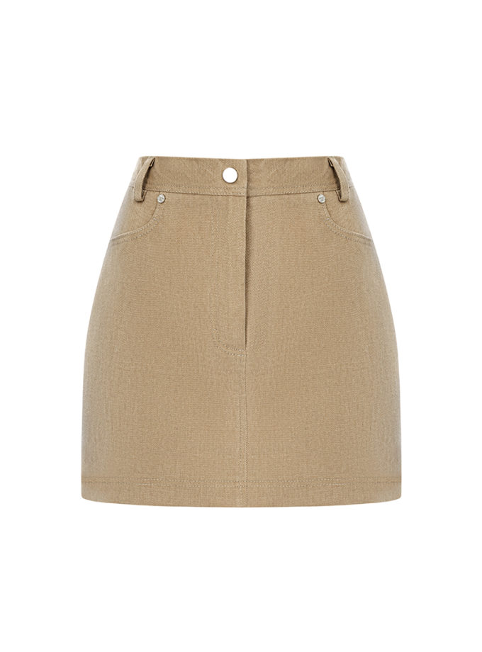 Спідниця-міні із кольорового деніму GET DRESSED. (GD_SS26_31)