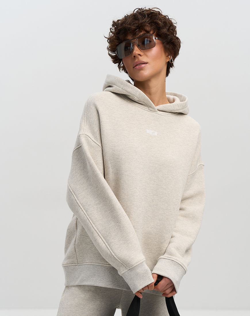 1AK02007 Худі з відстрочкою світло-сірий меланж MMSW (MMSW_ХЗВ-S25-LML) - фото 4