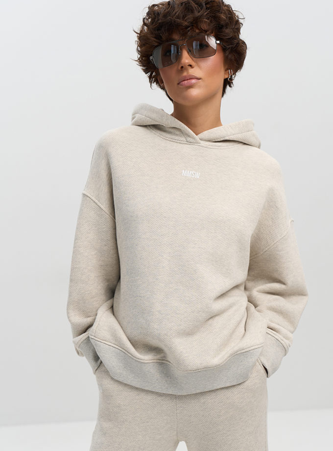 Худі з відстрочкою світло-сірий меланж MMSW (MMSW_ХЗВ-S25-LML)
