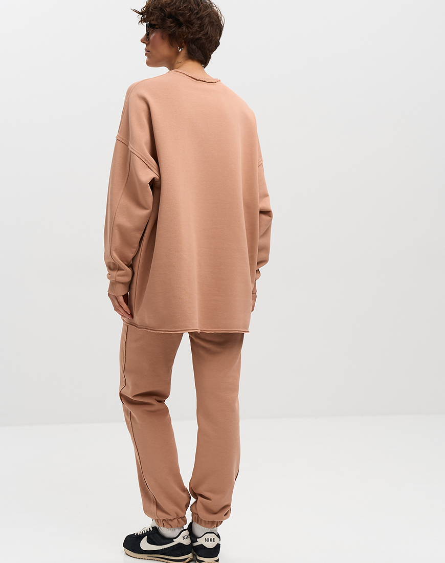 1AK02486 Штани балони з необробленим краєм SS макіато MMSW (MMSW_ШБЗНК-SSXS-MK) - фото 2