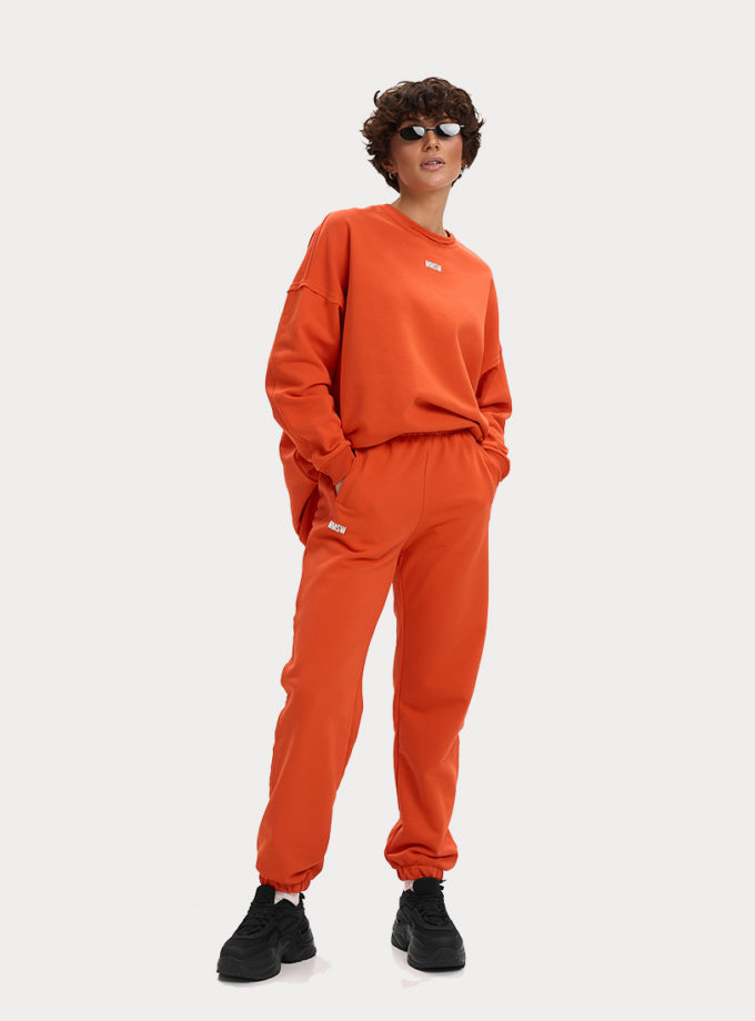 Штани балони з необробленим краєм SS мандаринові MMSW (MMSW_ШБЗНК-SSXS-OR)