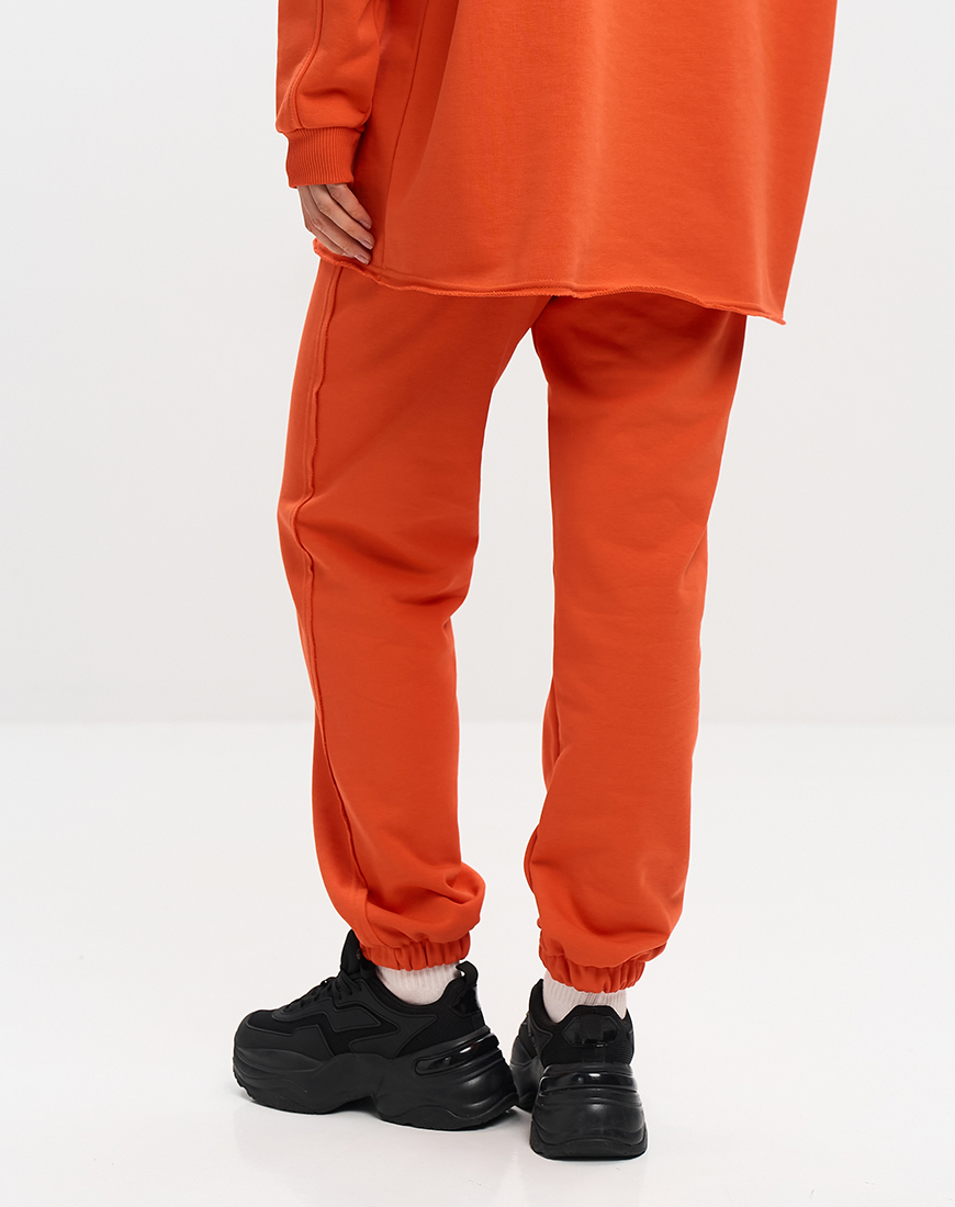 1AK02613 (1) Штани балони з необробленим краєм SS мандаринові MMSW (MMSW_ШБЗНК-SSXS-OR) - фото 3
