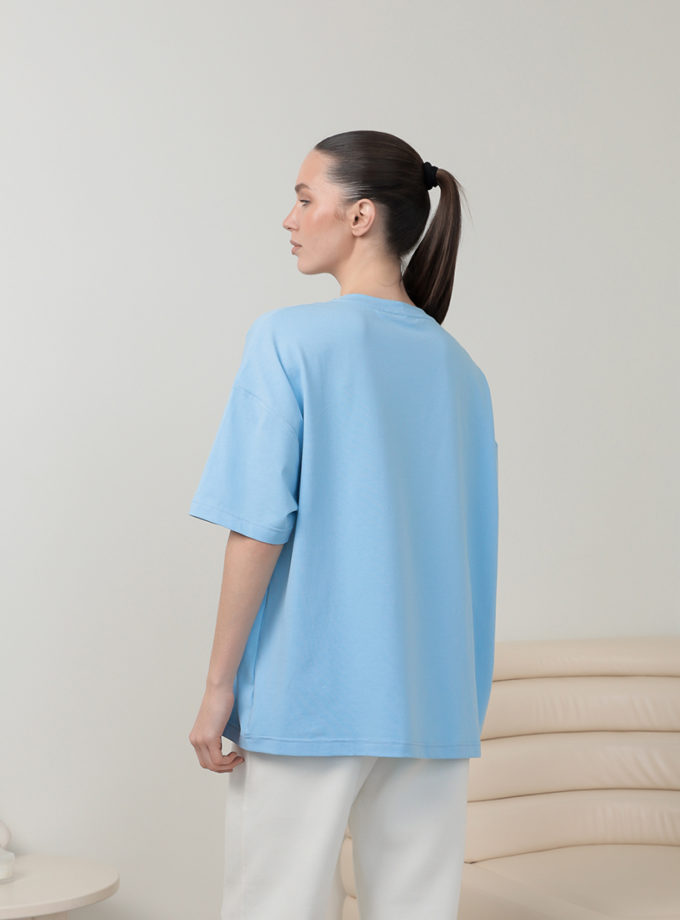 Футболка базова SS блакитна MMSW (MMSW_ФБ-SS-LBL)
