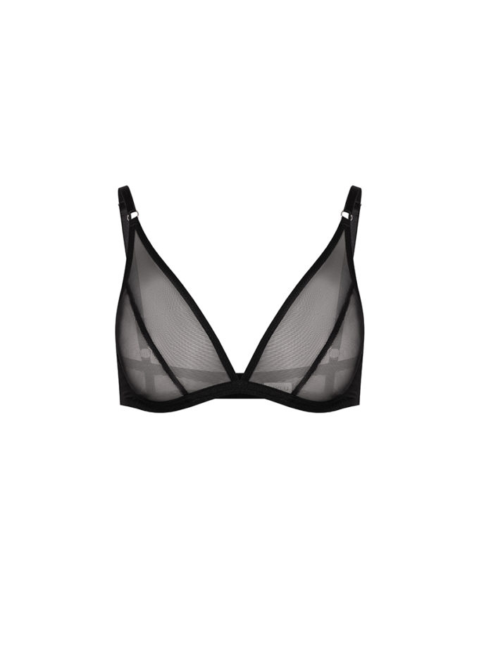 Безкаркасний ліф із сіточки чорний MYLU (RL_1.1.2.Blk)