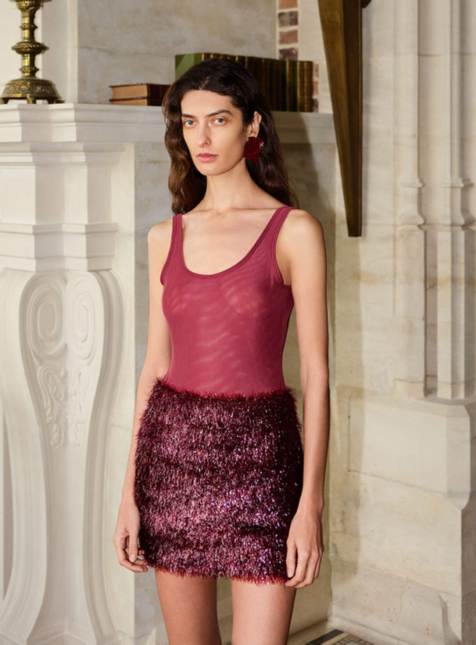 Боді Burgundy Mesh FABBY (FBB_FB15)