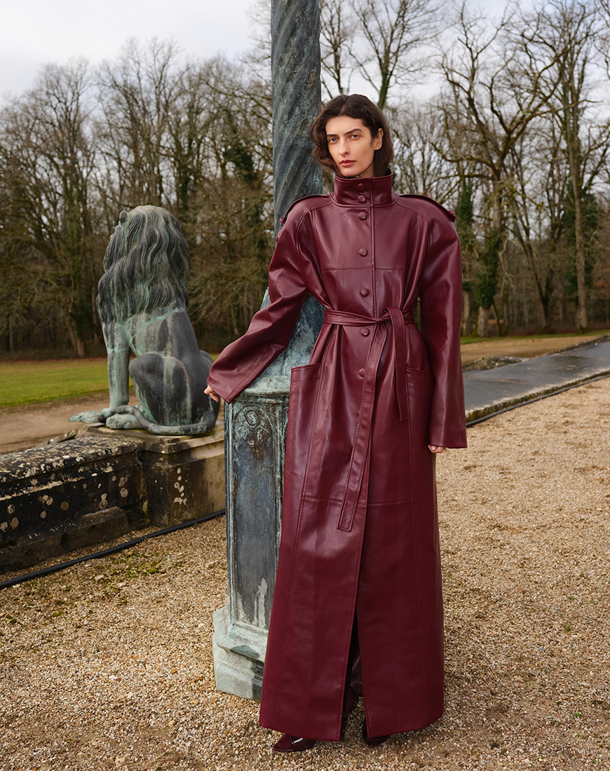 DDDDd1921 Тренч у довжині максі з високим коміром FABBY (FBB_FB11) - фото 3