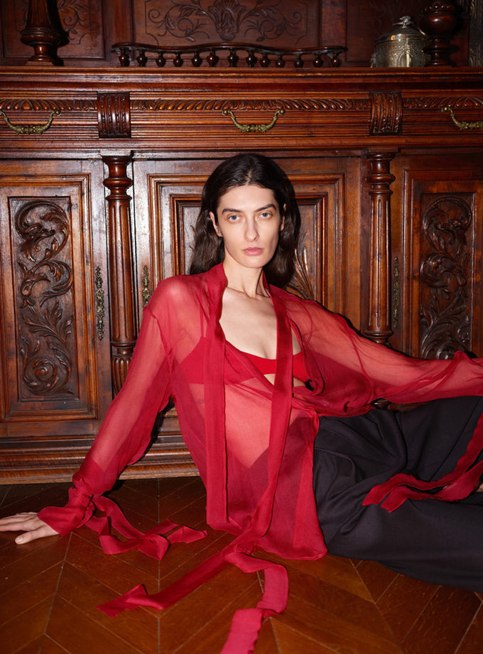 Червона сорочка Mina FABBY (FBB_FB8)