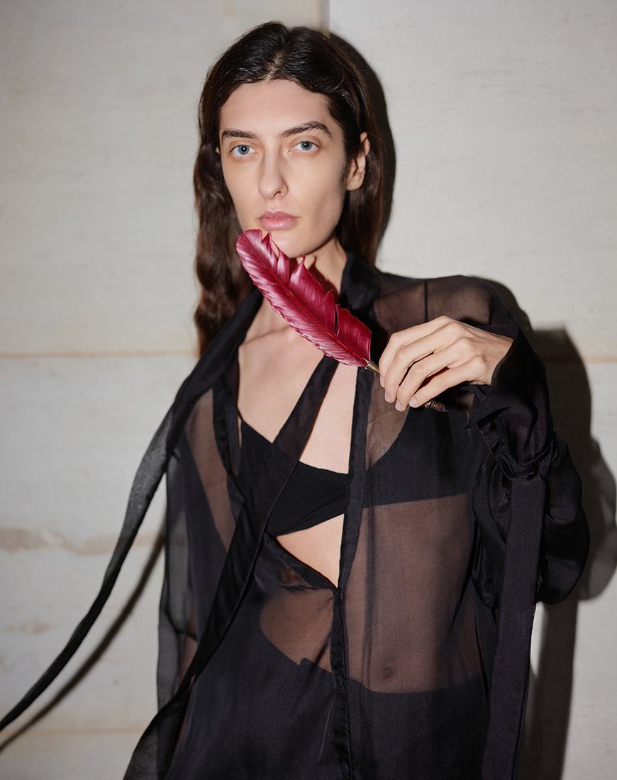 DDDDd2577 Чорна сорочка Mina FABBY (FBB_FB9) - фото 2