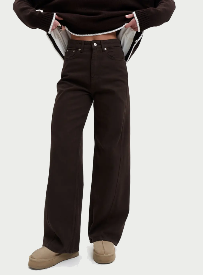 Джинси Wide Leg з швом шоколадний WL 561 TWICE (TWC_2849-13783)