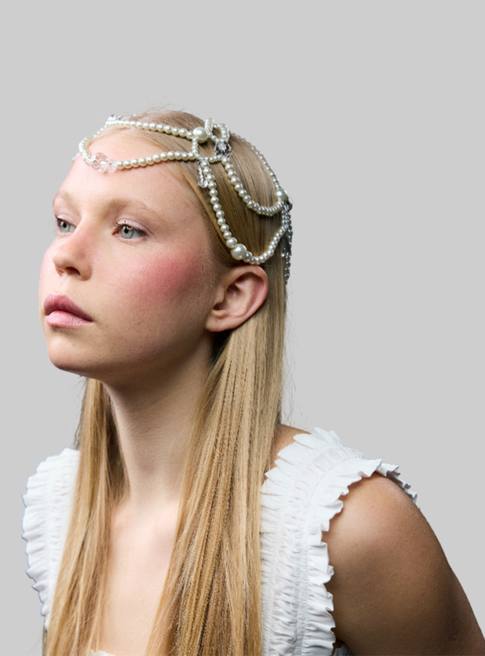 Кеп Pure Diamond NEGA BIJOU (NB_KP-PRL-WHT-020)