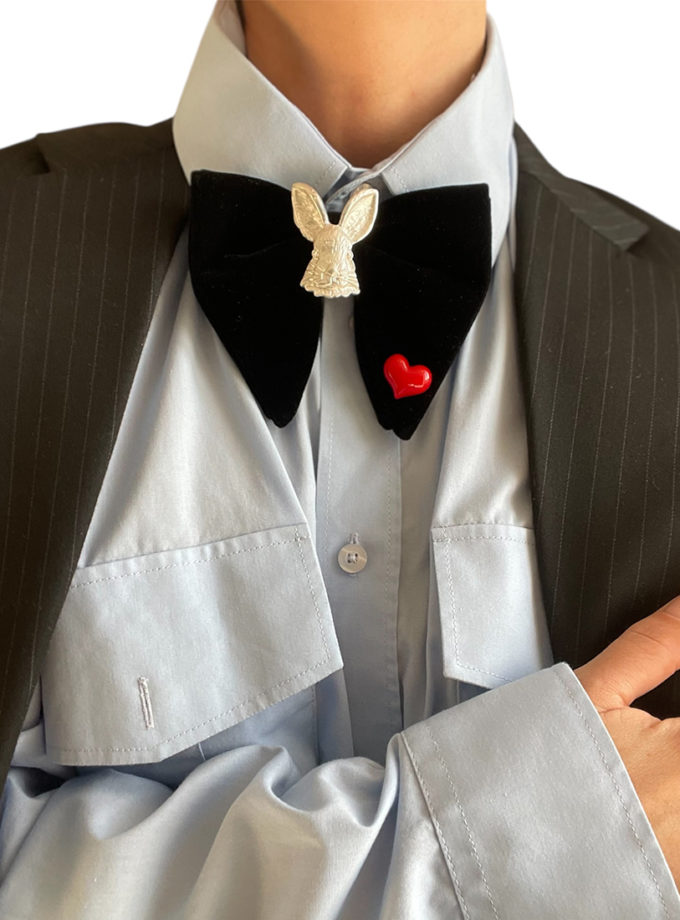 Чокер метелик на шунгіті SMART JEWELRY (SJ_038)