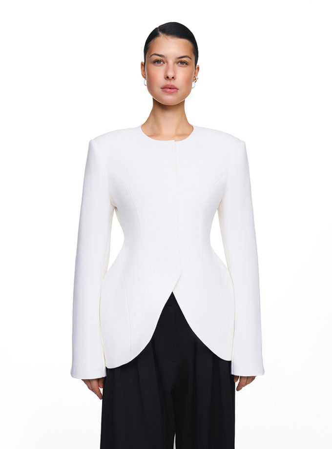 Жакет силуетний білий Luna TWINSIS CLOTHES (TW_CT_SS 142767)