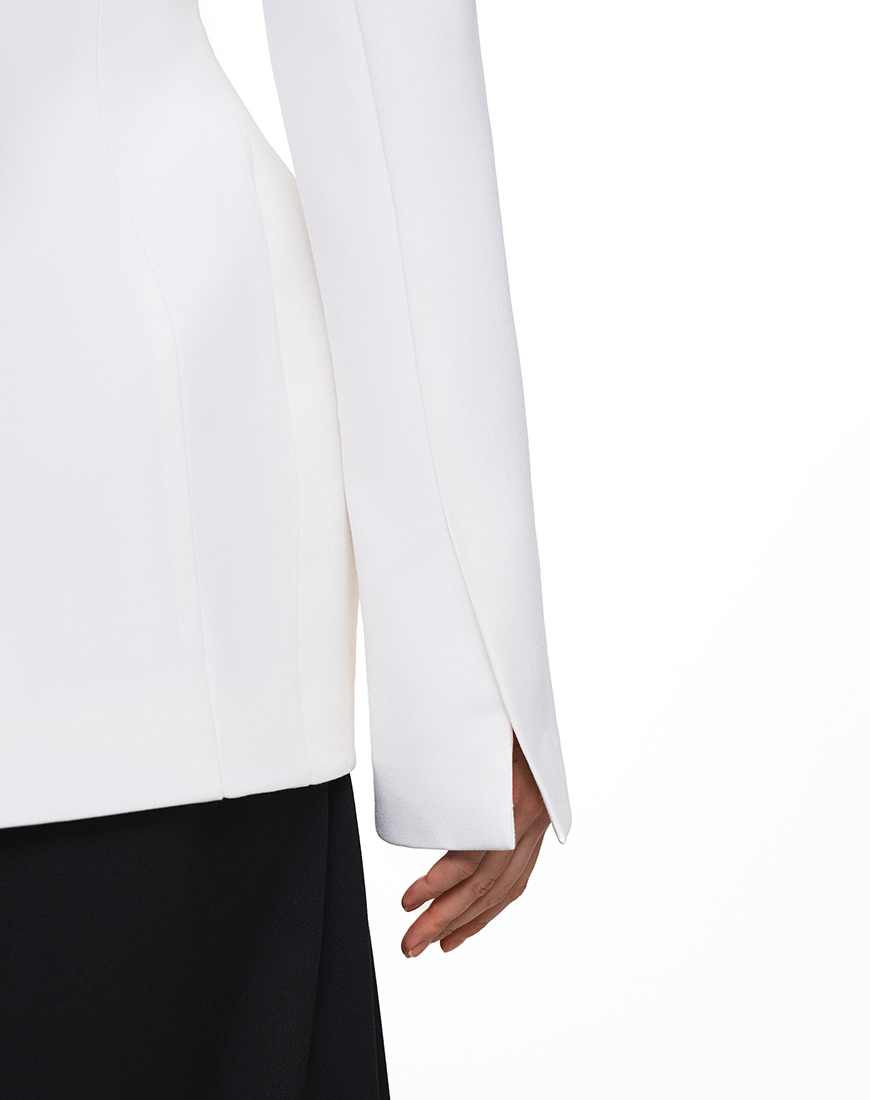 TWINSIS 697 Жакет силуетний білий Luna TWINSIS CLOTHES (TW_CT_SS 142767) - фото 3