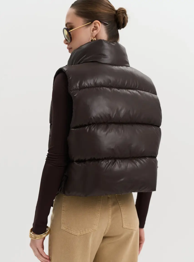 Жилет вкорочений OW 36 коричневий TWICE (TWC_3351-105462-zhilet_br)