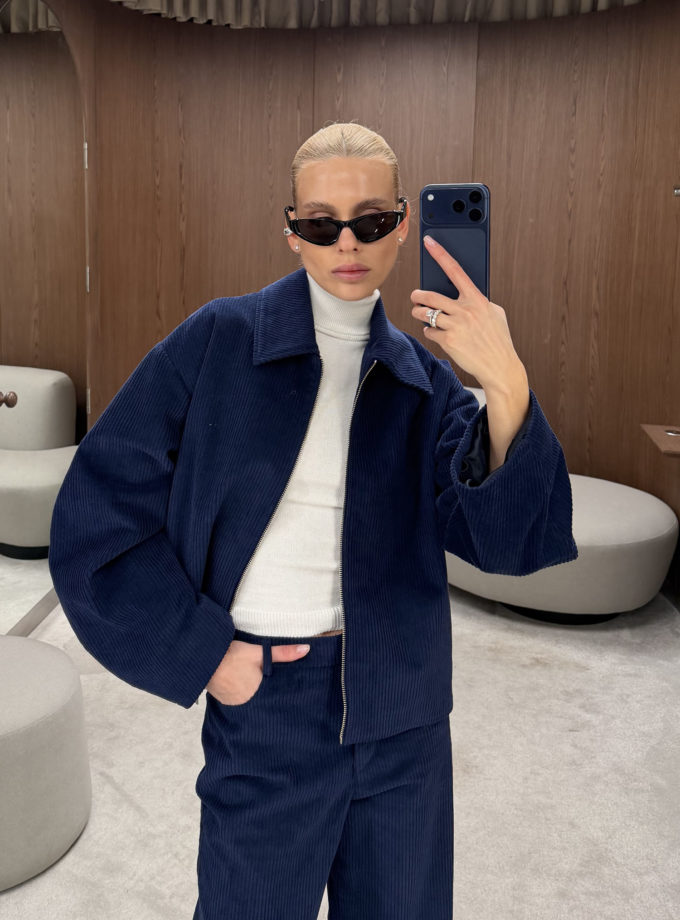 Трикотажний топ із високою горловиною молочний THE LACE (TLA_00003788)