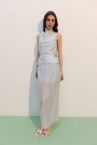 Спідниця максі напівпрозора з тенселу Iced Blue THE LACE (TLA_00003890)