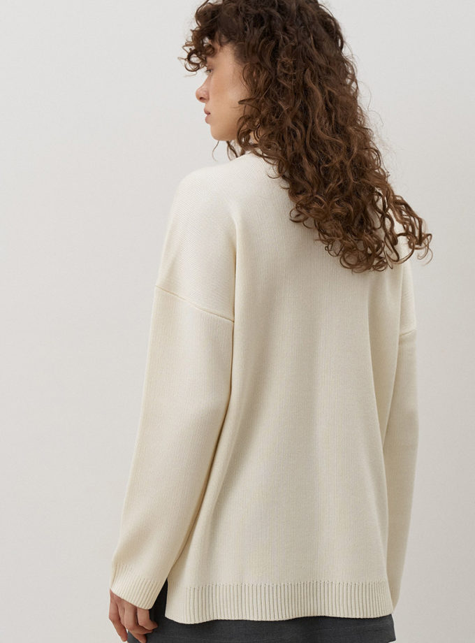 Віскозний джемпер з V-подібним вирізом Quiet SAVOUR (SVR_JR-1364)