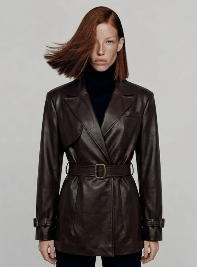 Сливовий кроп тренч London BÚDZIKO (BDZ_LND-PLM-TRC-SS26)