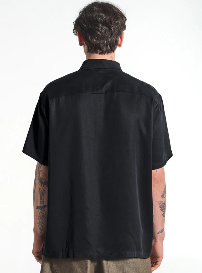 Сорочка Button up tencel TS26 black ACT.1 (ACT_SS26031)