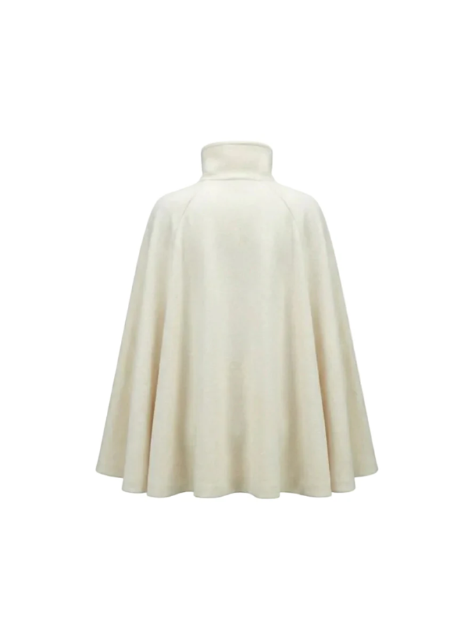 The Aura вовняний кейп BÚDZIKO (BDZ_AUR-WHT-CP-SS26)