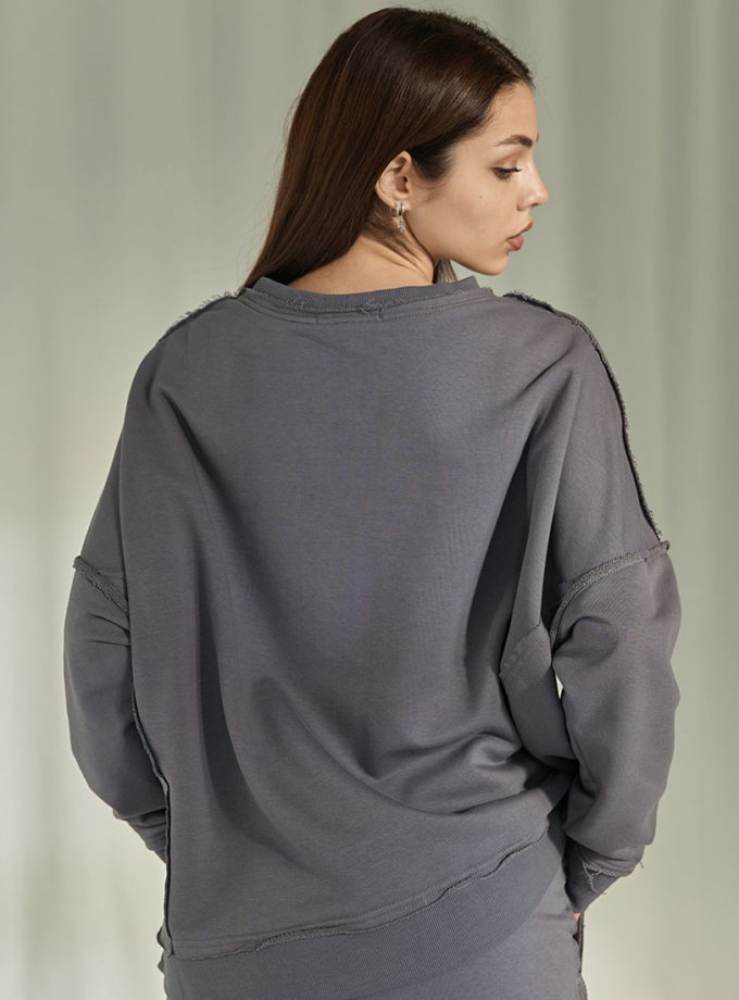 Світшот у сірому кольорі MAXAVI (MX_MX2301_gray)