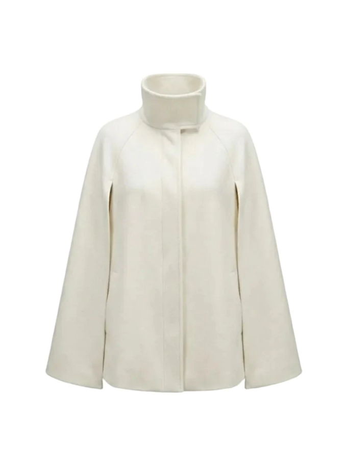 The Aura вовняний кейп BÚDZIKO (BDZ_AUR-WHT-CP-SS26)