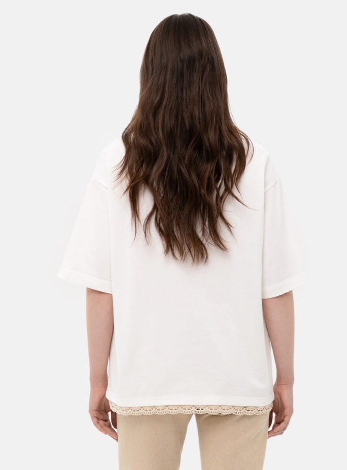 Футболка Milk with crochet trim MATCH DENIM (MTCH_sp26-tshirt-milk)
